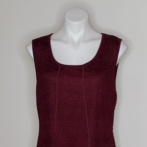 CHATEAU BLEU DRESS FRESH BURGANDY XLARGE